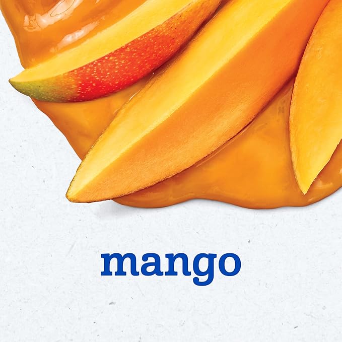 Gerber Stage 2 Baby Food, Mango Puree Tub, No Artificial Colors or Flavors, Baby Puree, 16-Pack