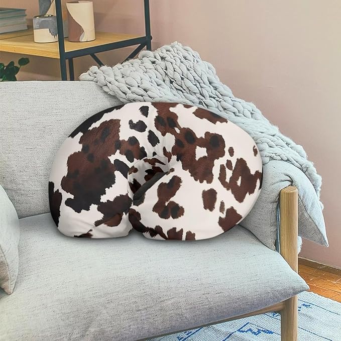Cow Pillow Cover for Infant Snug Stretchy Nursing Pillow Case for Bottle Feeding, Breathable Baby Nursing Pillow Cover (22"x18"x6")