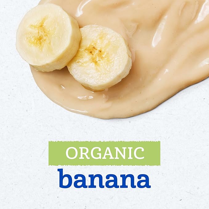 Gerber Stage 1, Organic Banana Jar, Baby Food, Fruit Puree, Non-GMO (Pack of 2)
