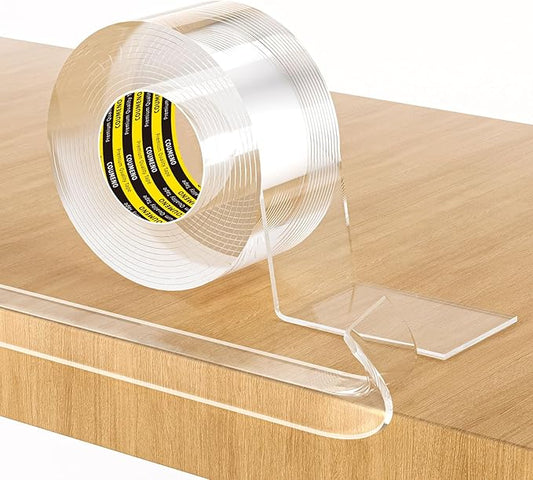 Clear Edge Protector & Corner Protectors, 1.6in（W x 9.84FT(L), Baby Proof Corner Guards for Sharp Edges, Safety Bumper Strip for Furniture, Drawers, Tables & Cabinets