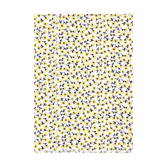 Hudson Baby Unisex Baby Cotton Flannel Burp Cloths, Blush Navy Floral 4-Pack, One Size