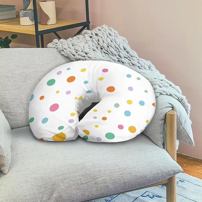 Colorful Dot Nursing Pillowcase Ultra Soft Comfortable Newborn Nursing Pillow Case Stain Resistant and Scratch Resistant