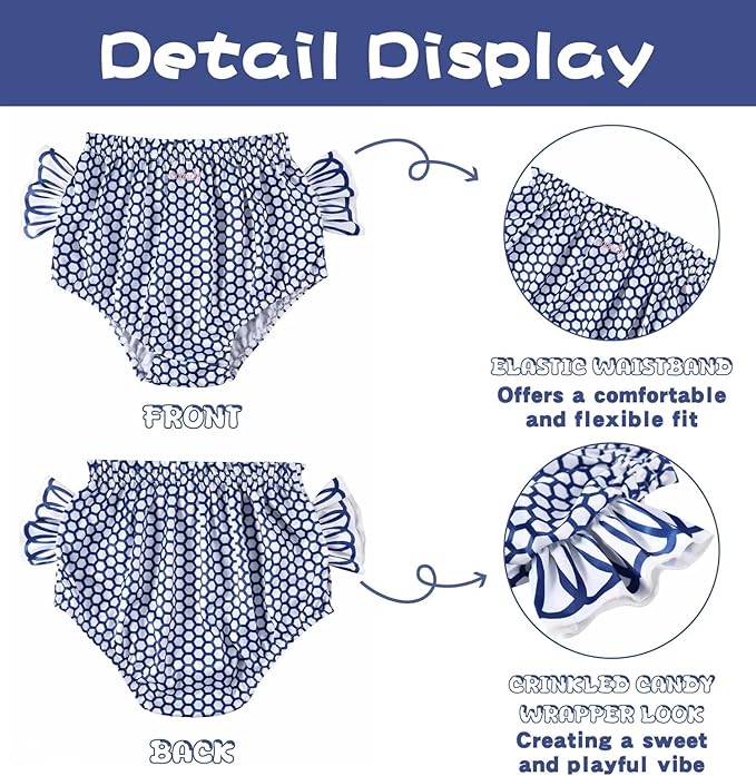 Landofgenie Diaper Cover for Adults Reusable & Washable with Elastic Waist Unisex Adult Diaper Cover Shorts - Candy