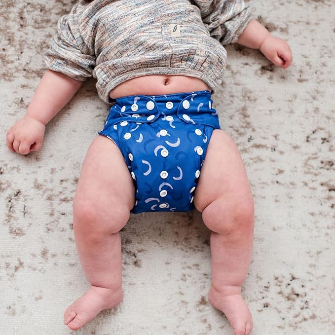 Sprout Pocket Cloth Diaper – Adjustable & Reusable Cloth Diaper with 1 Insert – Soft, Washable, Leakproof (Cosmic Tips)
