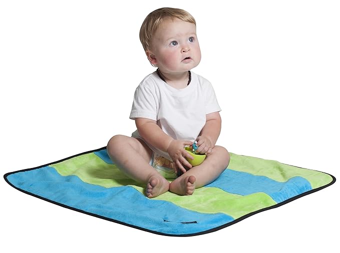 Play N' Change Mat - Teal & Lime