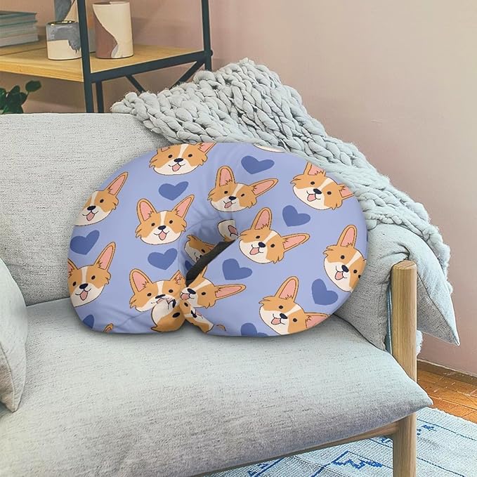 Corgi Nursing Pillow Cover Breast Feeding Pillow Covers 1 Pack for Breastfeeding Pillow Soft Fabric Fits Snug On Infant Feeding Cushion Cover Pillow Not Included
