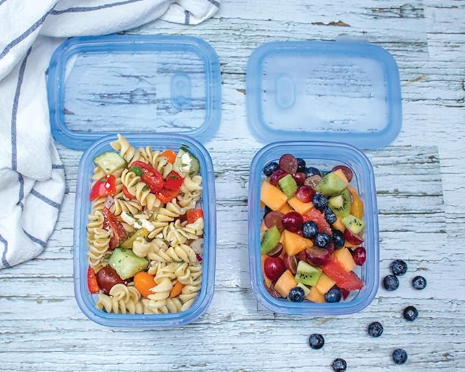 Minimal Reusable Silicone Food Storage Containers