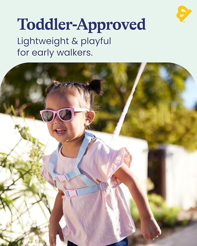 GoldBug Toddler Safety Harness and Bungee Tether - Patchwork Berry