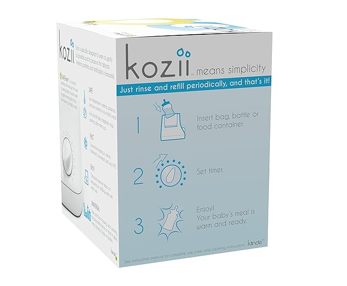 Kiinde Kozii Baby Bottle Warmer and Breast Milk Warmer for Warming Breast Milk, Infant Formula and Baby Food (Pack of 6)