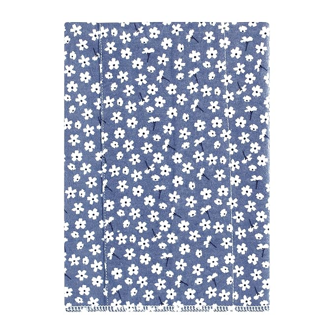 Hudson Baby Unisex Baby Cotton Flannel Burp Cloths 7-Pack, Blue Cosmos, One Size