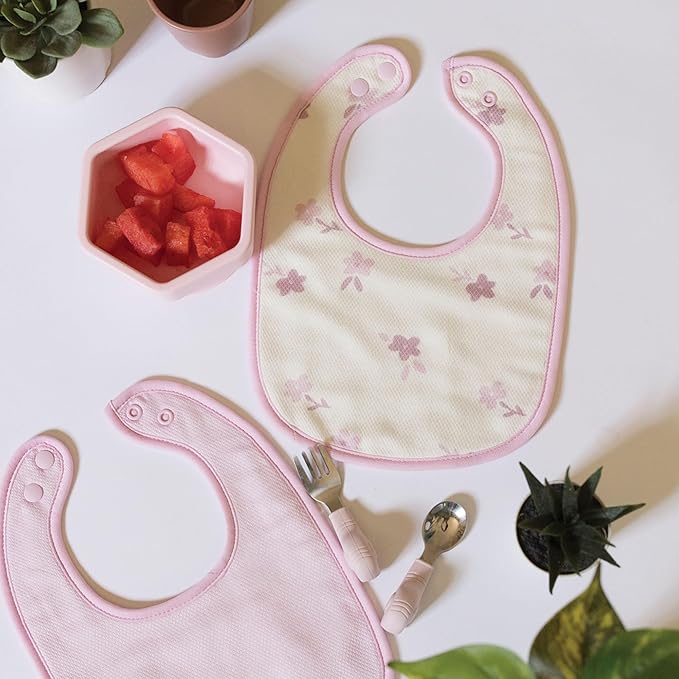 Tiny Twinkle Baby Feeding Bibs - Waterproof and Absorbent Infant Drool and Feeding Baby Bibs