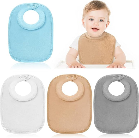 Twistover Newborn Bibs Feeding Bibs for Drooling and Teething Comfy Neck Baby Bib with Padded Absorbent Collar