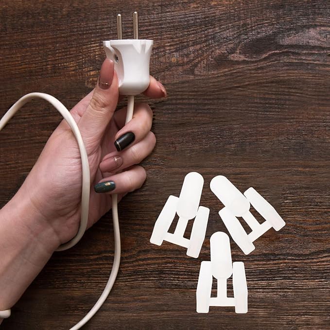 Uonlytech Baby Proofing 3 Prong Plug Covers 100Pcs Electrical Outlet Safety Caps Plastic Socket Protection for Child Proof Outlet Cover 0.98X0.78X0.59 Inch