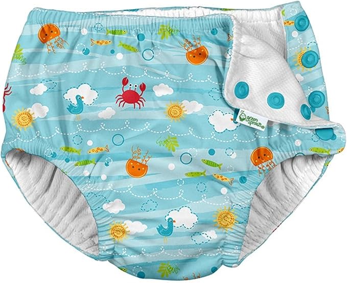 Green Sprouts Snap Reusable Absorbent Baby Swimsuit Diaper