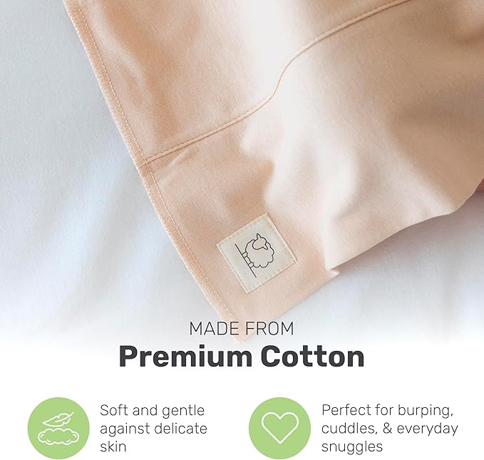 Snug Baby Cotton Burp Cloths, Absorbent, Lightweight, and Gentle Cotton for Mess-Free Moments, Baby Burp Cloths for Boys and Girls An Essential Addition to Every Parent's Diaper Bag