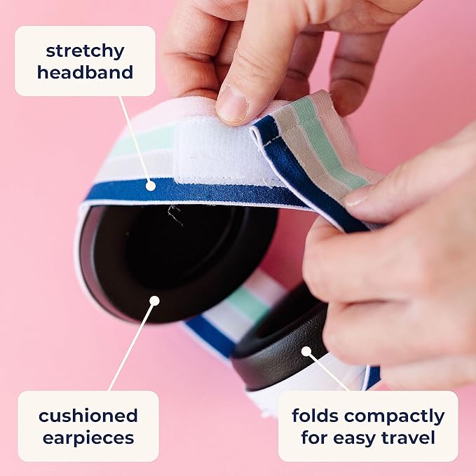 Noise Reduction Baby Headphones - Ear Protection for Babies, Infants & Toddlers - Baby Ear Muffs - Noise Protection Infant Headphones - Baby Ear Protection for Airplanes & Everyday Use