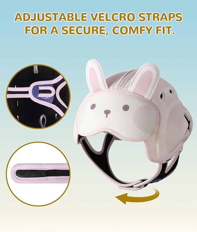 Baby Safety Helmet for Crawling Walking - Mambobaby Baby Helmet Adjustable Baby Head Protector Breathable Soft Infant Helmet Head Protection Helmets for Aged 6-24 Months, Ultra-Lightweight