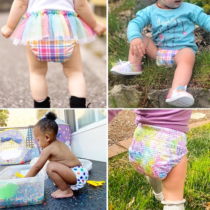 Mama Koala 1.0 Cloth Diapers for Babies, 6 Pack Pocket Shell Only (NO Inserts) - One Size Washable and Reusable Pocket Diapers for Newborns and Toddlers - 160038