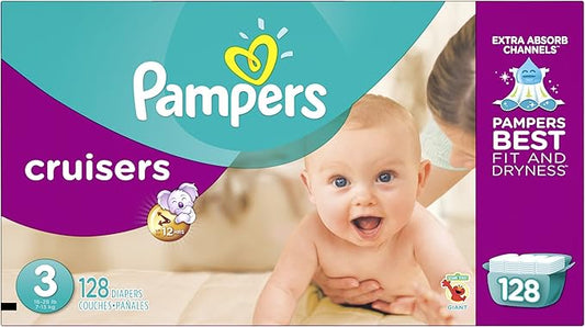 Pampers Cruisers Diapers - Size 3-128 ct