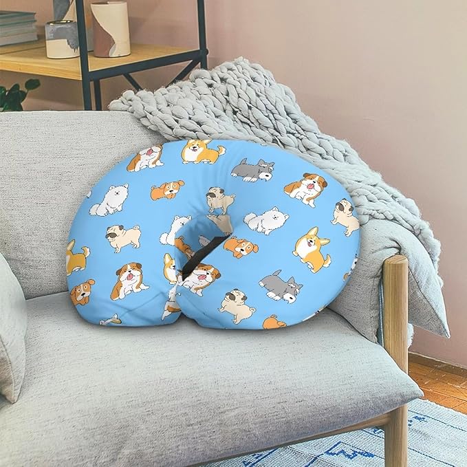Puppy 2 Nursing Pillow Cases for Newborn Support for Breastfeeding, Bottle Feeding & Bonding Feeding Pillow Cover Stretchy Comfortable Pillow Slipcover Cover Only
