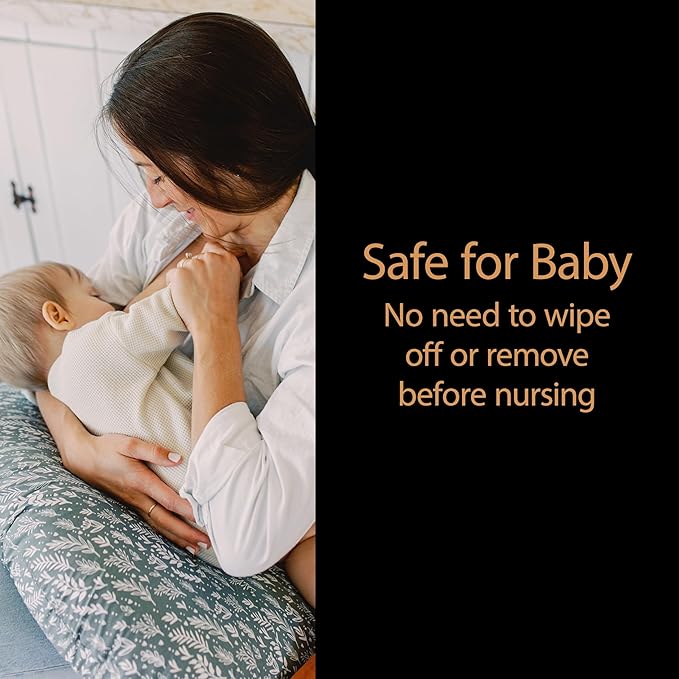 Dr. Brown's Lanolin+ Nipple Balm, Postpartum and Breastfeeding Essential, Soothe and Protect Dry, Chapped Nipples, 7 g/.25 oz