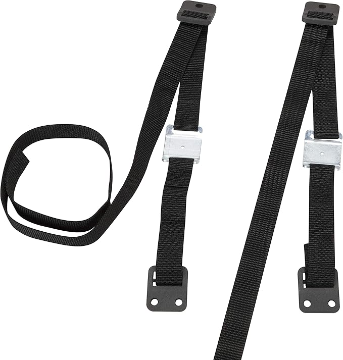 Safety 1st TV & Furniture Safety Straps, Black, 2‑Pack, Screws Included (Pack of 12)