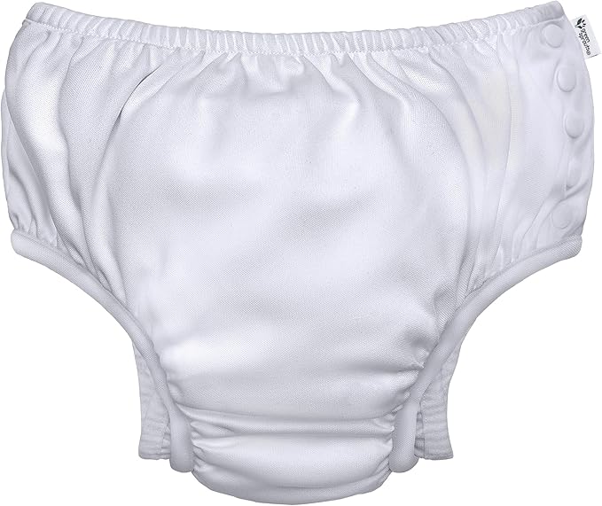 green sprouts Baby Toddler Eco Snap Swim Diaper - White - 5T