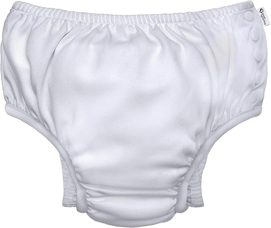 green sprouts Baby Toddler Eco Snap Swim Diaper - White - 18mo