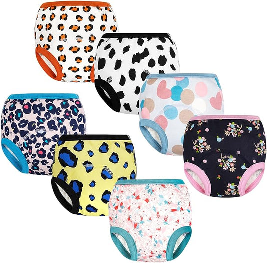MooMoo Baby Potty Training Underwear for Boys Absorbent Toddler Training Pants for Girls 2T-6T