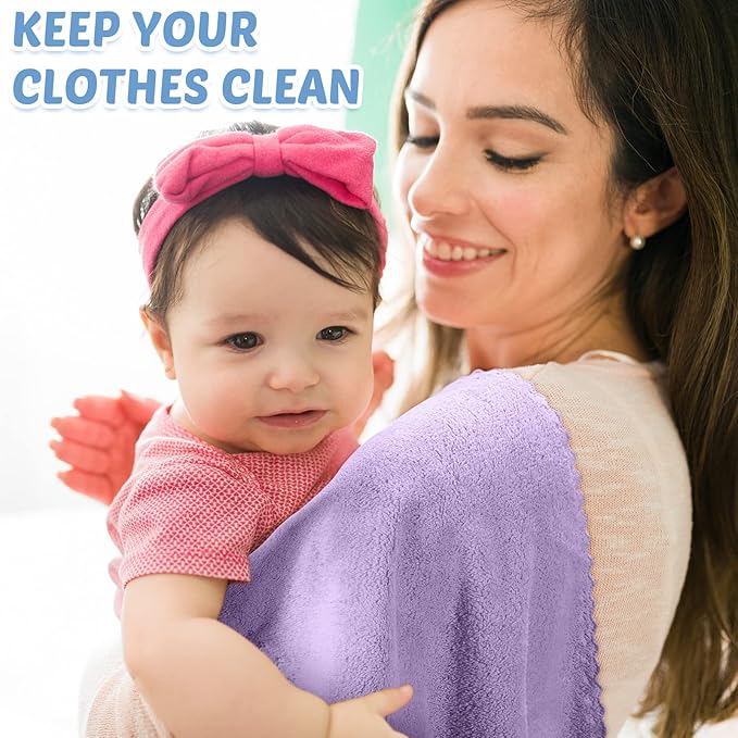 Mixweer 40 Pack Baby Burp Cloths Bulk 20x10 Inch Absorbent Muslin Burp Cloths Microfiber Baby Washcloths for Burp Rags Burping Cloths for Newborn Infant Toddler Bath Essentials(Multicolor)