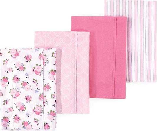 Little Treasure Luvable Friends Flannel Burp Cloths 4pk