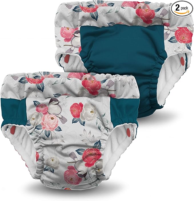 Kanga Care Lil Learnerz Reusable Toilet Training Pants (XSmall - Lily & Caribbean)