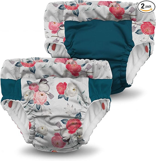 Kanga Care Lil Learnerz Reusable Toilet Training Pants (XSmall - Lily & Caribbean)