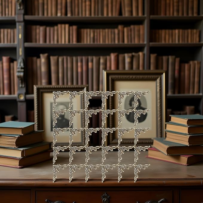 30Pcs Antique Bronze Edge Corner Decorative Protectors, Scrapbooking Albums Embellishment Photo Frame Jewelry Box Decorative Corner