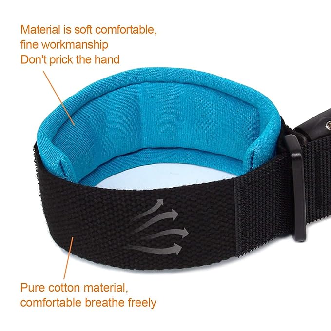 Anti Lost Safety Wrist Link Child Safety Harness Strap Rope Leash Walking Hand Belt Band Wristband(1.5m Blue)