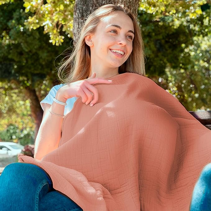San Francisco Baby Nursing Cover – Breathable Breastfeeding Cover for Nursing, 360° Nursing Cover Up for Breastfeeding, Privacy Nursing Covers, Nursing Blanket for Breastfeeding – Potpourri