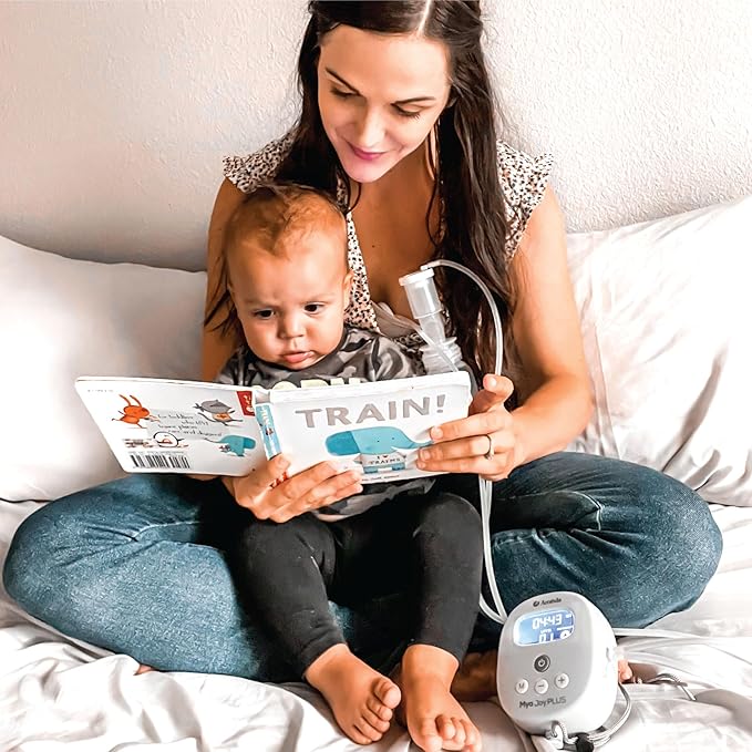 Ameda MYA Joy Plus Electric Breast Pump | Rechargeable Breast Pump | Portable Breast Pump Hands Free | Hospital Grade Breast Pump | Includes HygieniKit & Ameda Pump Parts | Hands Free Breast Pump