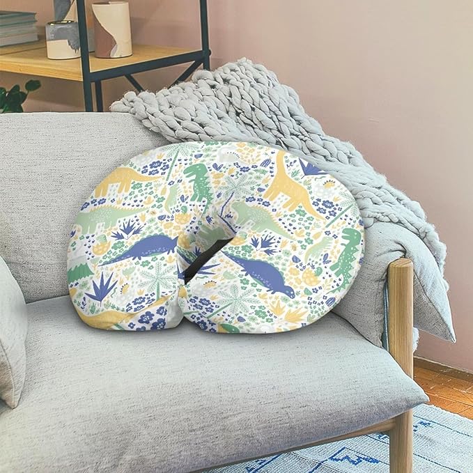 Dinosaur Nursing Pillow Cover for Breastfeeding Pillow Dinosaur Cozy Nursing Pillow Slipcovers Snug Fits Pillow Perfect Newborn Choice for Mom or Baby Quick Dry