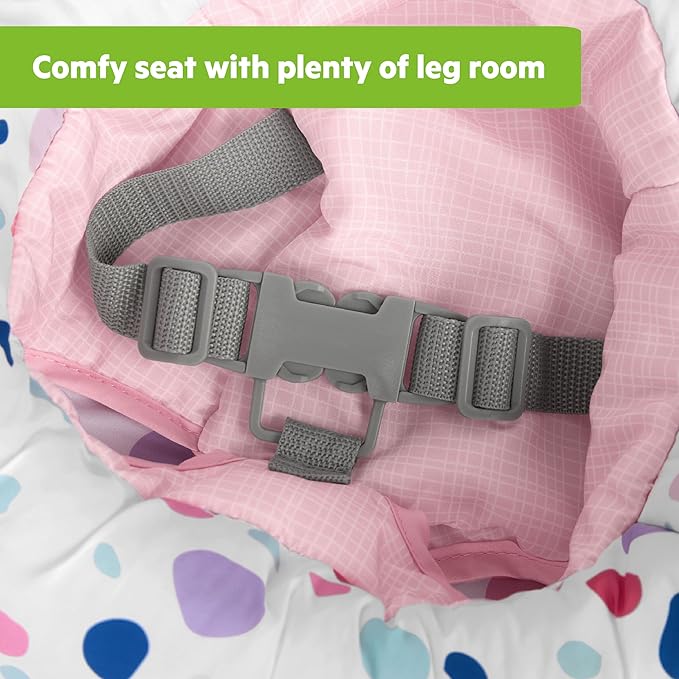 Bright Starts Learn-to-Sit 2-Position Baby Floor Seat with Toys, Pink, 4-12 Months