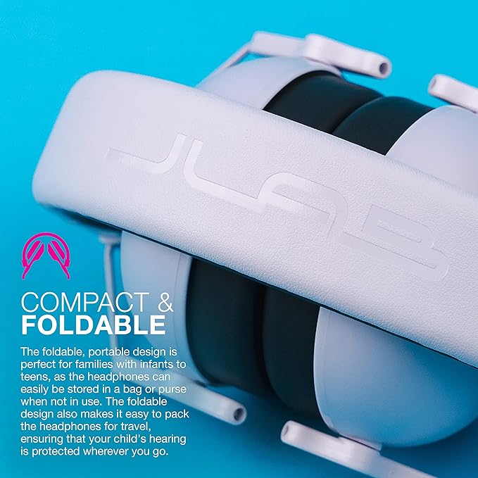 JLab JBuddies Protect Earmuffs, Headband for Infants to Teens, Hearing Protection
