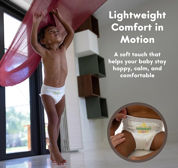Maneki Baby Hypoallergenic Potty Training Pants 3T–4T, 76 Count (26–37 lbs), Pull-On Diaper Pants & Training Underwear, Soft, Unscented & High Absorbency for Overnight & Daily Use (Pack May Vary)