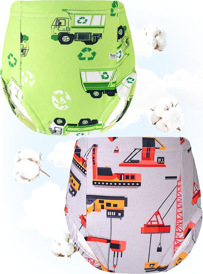 Boys Potty Training Underwear Pee Pants Cotton Absorbent Leak Resistant 4-Pack For Toddler 2t 3t 4t 5t 6 7 8 10