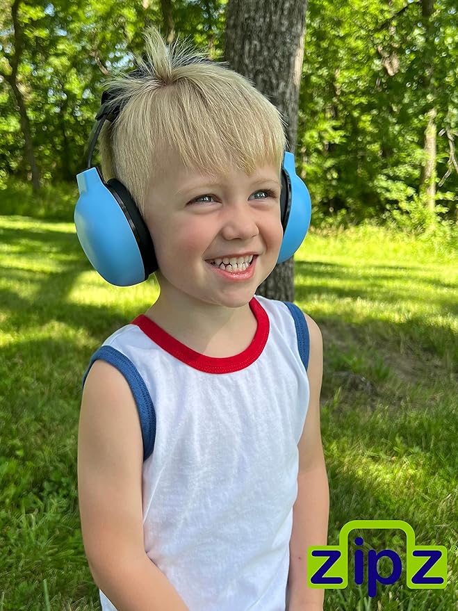 ZIPZ Baby & Toddler Earmuffs - ANSI-Certified Noise Protection, Audiologist-Recommended, Interchangeable Shells (0-4 Yrs)
