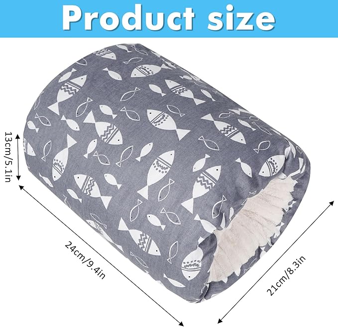 Baby Feeding Arm Pillow,Nursing Arm Pillows for Breastfeeding,Soft Cotton for Newborn, More Support for Mom and Baby,Portable and Washable,Ergonomic Nursing Essentials（Grey Little Fish）