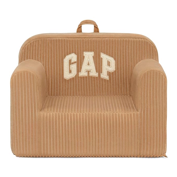 babyGap by Delta Children Ribbed Velour Chairs - Greenguard Gold Certified, Brown