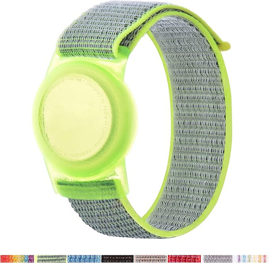 Bracelet for Kids, Protective Cover with Nylon Wristband, Anti Lost GPS Trackers Case Cover Elastic Watch Band for Toddlers Girls Boys Elders(Grey)