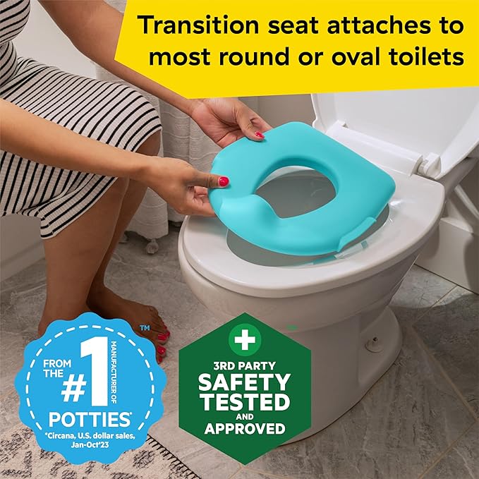 Baby Einstein Geared for Success 2-in-1 Potty Training System, Toilet & Potty Seat Included, Ages 18+ Months, with Music and Spinning Gears