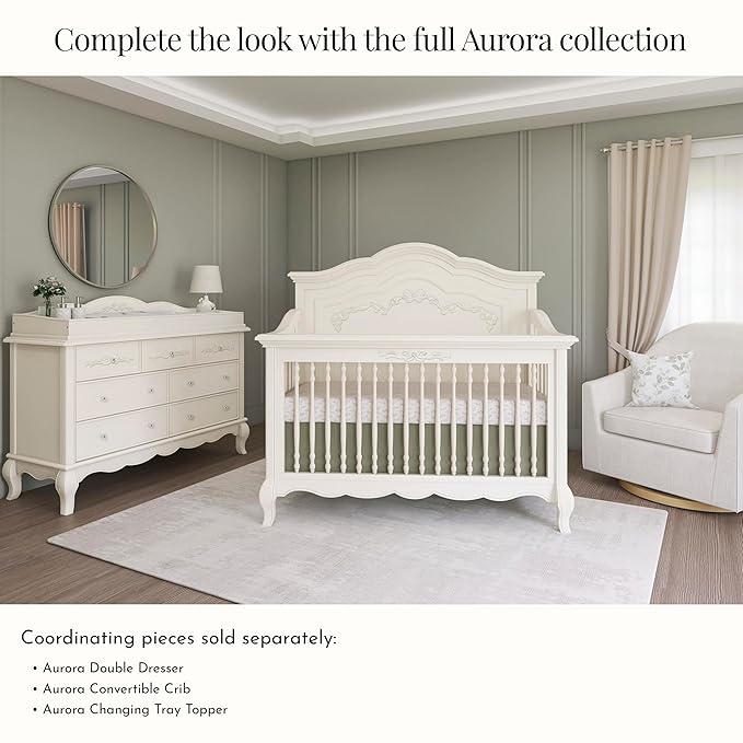 Evolur Toddler Guard Rail, Ivory Lace