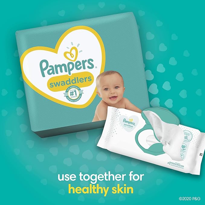 Diapers Size 6, 16 Count - Pampers Swaddlers Disposable Baby Diapers, Jumbo Pack (Packaging May Vary)