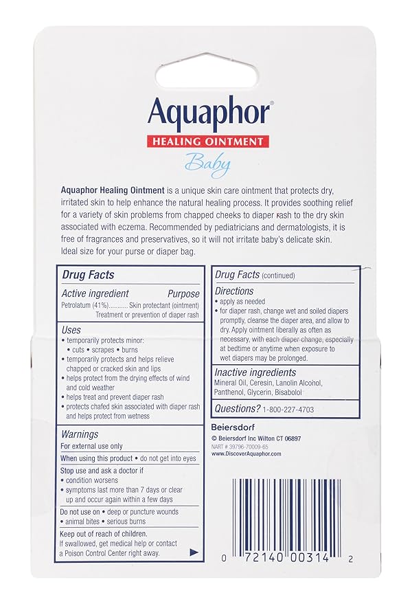 Aquaphor Baby Healing Ointment, Advanced Therapy, 2 Count (Pack of 3)